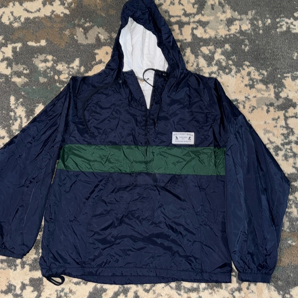 Genuine Walt Disney World Half Zip Pullover Nylon Jacket size LG